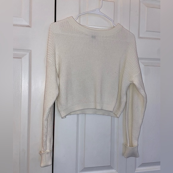 White Crewneck Sweater - Picture 2 of 3
